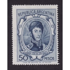 ARGENTINA 1965 GJ 1317A ESTAMPILLA NUEVA MINT EL RARO MATE BLANDO HERMOSO !!!U$ 200